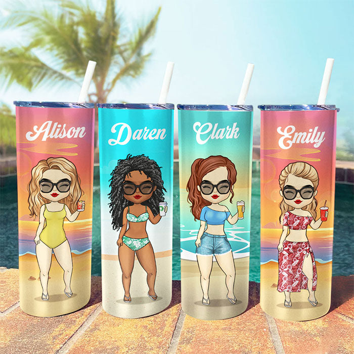 Vitamine Mer pour les vacances d'été - Gobelet fin personnalisé - Cadeau pour meilleure amie