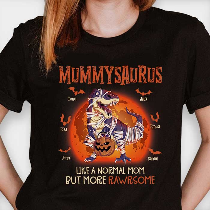 Mummysaurus, comme une maman normale, mais en plus cru ! T-shirt unisexe personnalisé, sweat à capuche, sweat-shirt ! Cadeau pour maman, cadeau d'Halloween