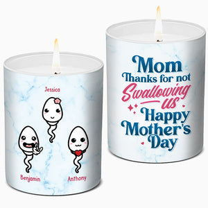 Je t'aime maman - Bougie parfumée personnalisée sans fumée pour la famille - Cadeau de fête des mères, d'anniversaire pour maman