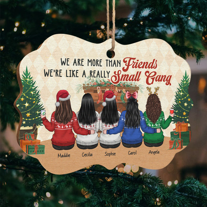 A Really Small Gang - Personalized Custom Benelux Shaped Wood Christmas Ornament - Gift For Bestie, Best Friend, Sister, Birthday Gift For Bestie And Friend, Christmas Gift