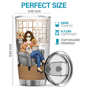 Meilleure maman à fourrure au monde - Gobelet personnalisé pour chien et chat - Cadeau de fête des mères, d'anniversaire pour les propriétaires d'animaux et les amoureux des animaux