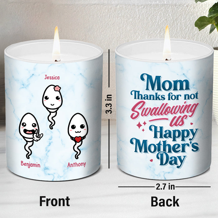 Je t'aime maman - Bougie parfumée personnalisée sans fumée pour la famille - Cadeau de fête des mères, d'anniversaire pour maman