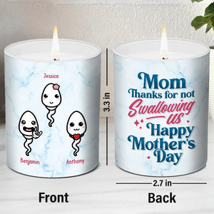 Je t'aime maman - Bougie parfumée personnalisée sans fumée pour la famille - Cadeau de fête des mères, d'anniversaire pour maman