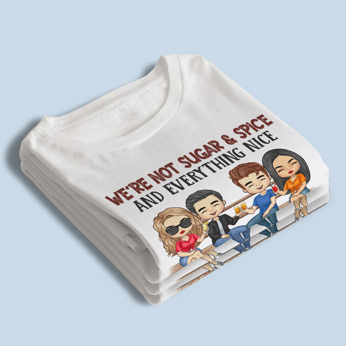 Nous sommes des problèmes quand nous sommes ensemble - T-shirt unisexe personnalisé Bestie, sweat à capuche, sweat-shirt - Cadeau de Noël pour les meilleures amies, BFF, sœurs