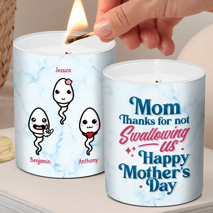 Je t'aime maman - Bougie parfumée personnalisée sans fumée pour la famille - Cadeau de fête des mères, d'anniversaire pour maman