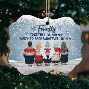 Les frères et sœurs sont prêts à affronter tout ce que la vie leur réserve - Décoration familiale personnalisée en bois en forme de Benelux - Cadeau de Noël pour frères et sœurs, cousins et cousines