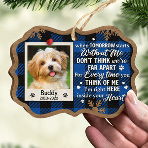 Je suis juste ici dans ton cœur - Décoration de Noël personnalisée en bois en forme de Benelux - Télécharger une image, cadeau commémoratif, cadeau de condoléances, cadeau de Noël