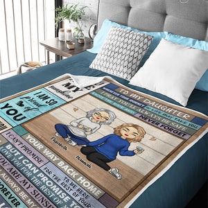 Je prie pour que tu sois toujours en sécurité - Couverture familiale personnalisée - Cadeau de Noël pour les membres de la famille