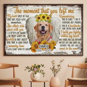 The Moment That You Left Me - Personalized Horizontal Poster.