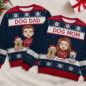 La vie est meilleure avec un chien ! Sweat-shirt personnalisé pour chien ! Pull unisexe en laine ! Cadeau de Noël pour les propriétaires et les amoureux des animaux.
