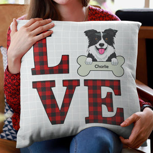 Love Dog - Funny Personalized Dog Pillow (Insert Included).