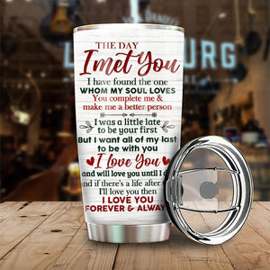 You Make Me A Better Person - Personalized Tumbler.