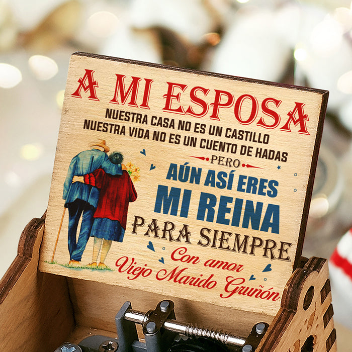 Nuestra Casa No Es Un Castillo - Caja De Música - Regalo Para Parejas, Esposo Esposa Espagnol