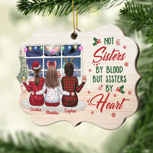Besties We Go Together Like Drunk And Disorderly - Personalized Shaped Ornament.
