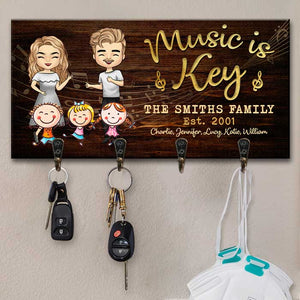 La musique est essentielle - Porte-clés personnalisé, porte-clés - Cadeau pour couple, mari et femme