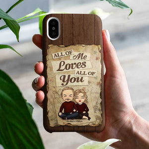 Parce que tout en moi t'aime, tout t'aime - Cadeau pour couples, mari et femme - Coque de téléphone personnalisée