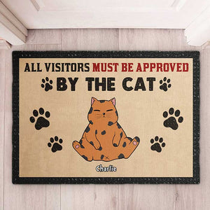 Tapis décoratif personnalisé pour chats - Cadeau pour les amoureux des animaux