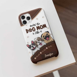 Rocking The Dog Mom Life - Gift For Dog Mom, Personalized Phone Case