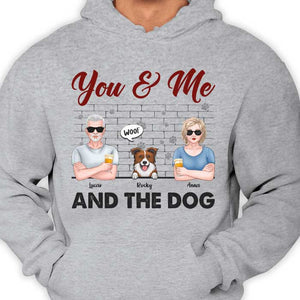 Toi, moi et les chiens - Cadeau pour couple, mari et femme - T-shirt unisexe personnalisé, sweat à capuche