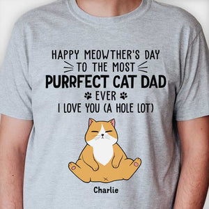 Bonne fête des chats, on t'aime ! T-shirt unisexe personnalisé, sweat à capuche, cadeau pour les amoureux des chats