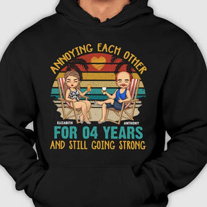 Couple s'agaçant mutuellement - T-shirt et sweat à capuche unisexe personnalisé - Cadeau pour couple, mari et femme