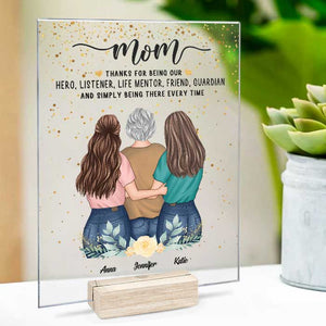 Mom Thanks For Being My Hero - Gift For Mom - Personalized Acrylic Plaque.