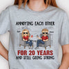Mari et femme s'agacent mutuellement depuis de nombreuses années - Cadeau pour couple, mari et femme, t-shirt unisexe personnalisé, sweat à capuche