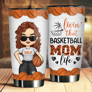 Vivre la vie de maman basketteuse - Cadeau pour maman, gobelet personnalisé