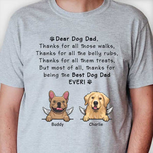 Thanks For Being The Best Dog Mom & Dog Dad - Gift For Dog Mom - Personalized Unisex T-shirt, Hoodie.