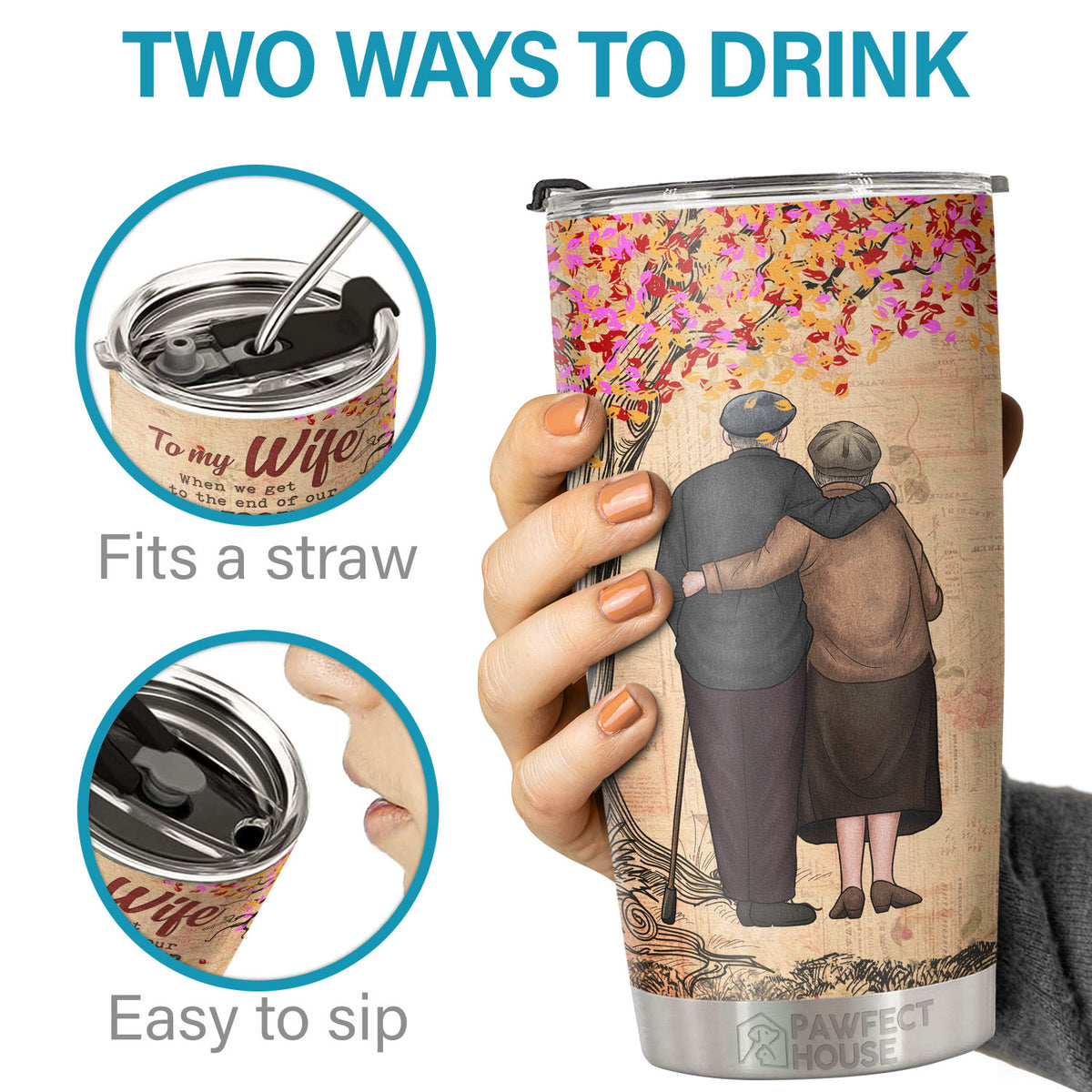 Si je pouvais remonter le temps, je te trouverais plus tôt et je t'aimerais plus longtemps - Tumbler - À ma femme, cadeau pour femme, anniversaire, fiançailles, mariage, cadeau de mariage