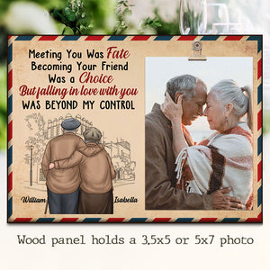 Falling In Love With You Was Beyond My Control - Gift For Couples, Personalized Photo Frame.