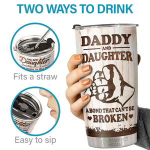 Parfois, il est difficile de trouver les mots pour te dire combien tu comptes pour moi - Tumbler - À ma fille, cadeau pour fille, cadeau fille de papa, cadeau d'anniversaire pour fille