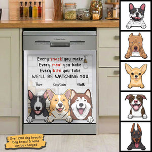We'll Be Watching You Kitchen - Personalized Dishwasher Cover.
