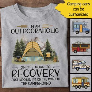 I'm An Outdooraholic - Personalized Unisex T-Shirt.