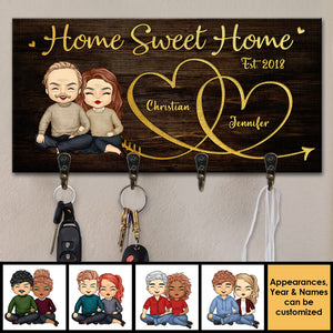 Nous aimons notre maison - Porte-clés personnalisé, porte-clés - Cadeaux d'anniversaire, cadeau pour couples, mari et femme