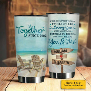 Je t'aimerais toujours - Verre personnalisé - Cadeau pour couple, mari et femme