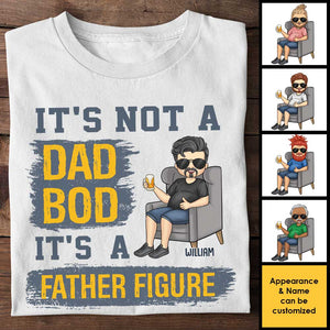 Ce n'est pas un corps de papa, c'est une figure paternelle - Cadeau pour papa, grand-père - T-shirt unisexe personnalisé, sweat à capuche