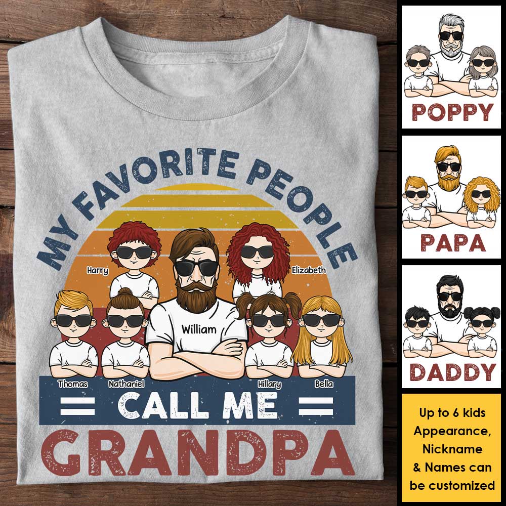Je suis leur grand-père - T-shirt unisexe personnalisé, sweat à capuche - Cadeau pour papa, grand-père