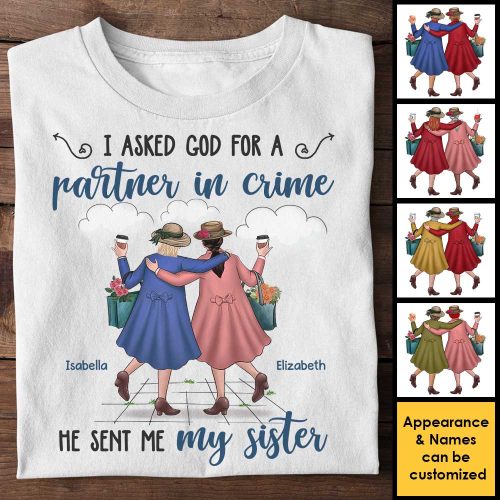 Dieu m'a envoyé ma meilleure amie - T-shirt unisexe personnalisé, sweat à capuche - Cadeau pour meilleure amie