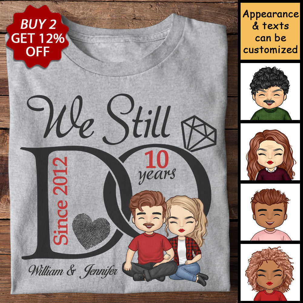 Nous le faisons toujours - T-shirt unisexe personnalisé - Cadeau pour couple, mari et femme