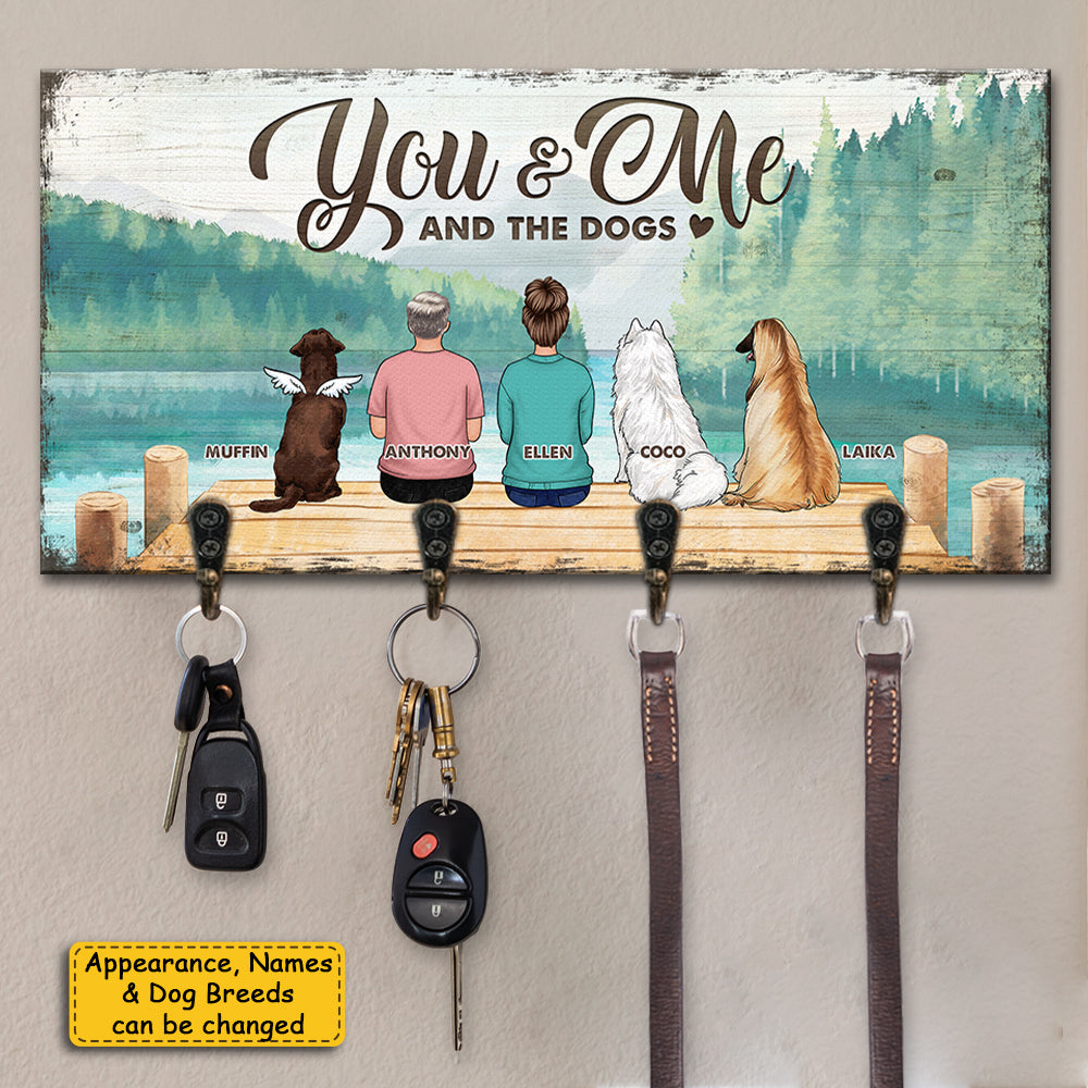 Toi, moi et nos bébés à fourrure - Porte-clés personnalisé, porte-clés - Cadeau pour les couples, cadeau pour les amoureux des chiens