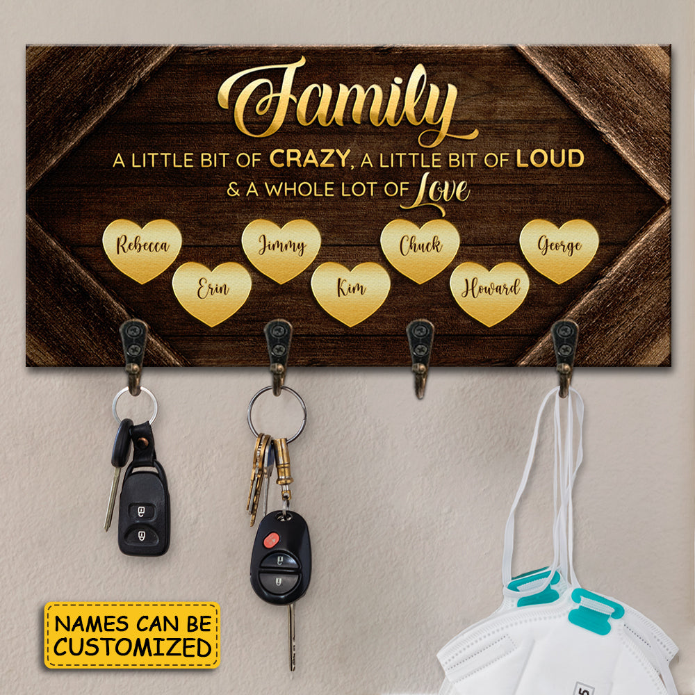 Famille, beaucoup d'amour - Porte-clés personnalisé, porte-clés - Cadeau pour la famille