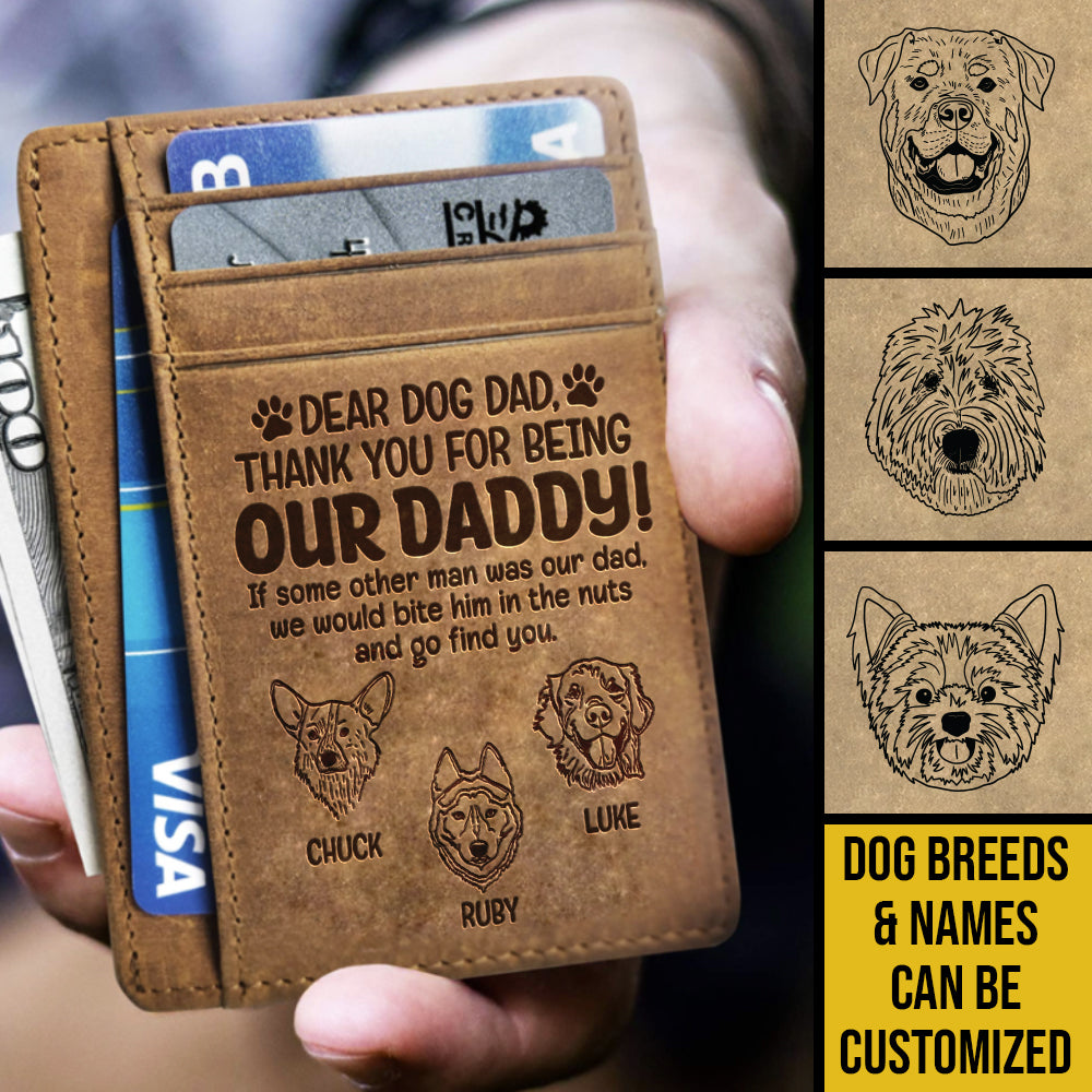 Je le croquerais dans les noix - Porte-cartes personnalisé - Cadeau pour papa, cadeau pour la fête des pères