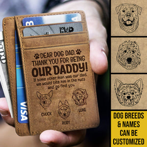 Je le croquerais dans les noix - Porte-cartes personnalisé - Cadeau pour papa, cadeau pour la fête des pères