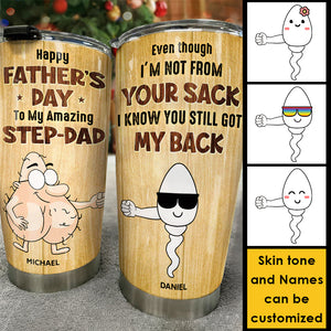 Bonne fête des pères à mon incroyable beau-père ! Cadeau pour papa, cadeau pour la fête des pères ! Gobelet personnalisé