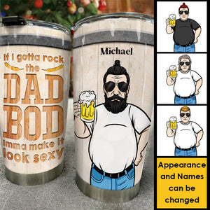 Si je dois avoir un corps de papa sexy, je le rendrai sexy - Cadeau pour papa - Gobelet personnalisé