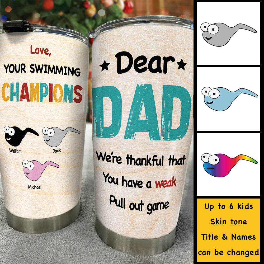 Tu as un faible jeu de retrait - Gobelet personnalisé - Cadeau pour papa