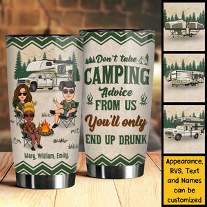 Vous finirez ivre - Gobelet personnalisé - Cadeau pour les amateurs de camping