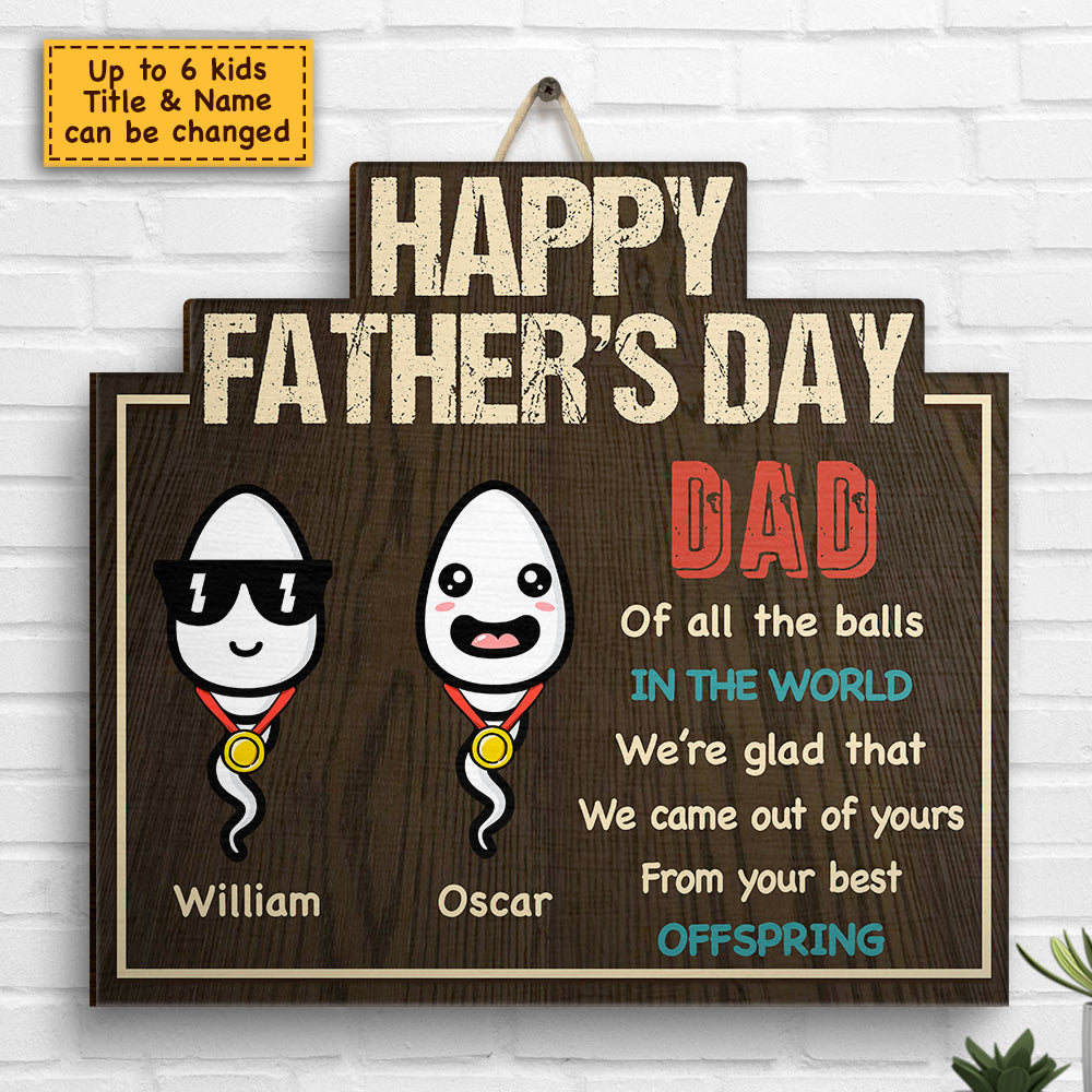 Le meilleur enfant de papa - Panneau en bois personnalisé - Cadeau pour papa, cadeau pour la fête des pères
