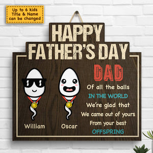 Le meilleur enfant de papa - Panneau en bois personnalisé - Cadeau pour papa, cadeau pour la fête des pères
